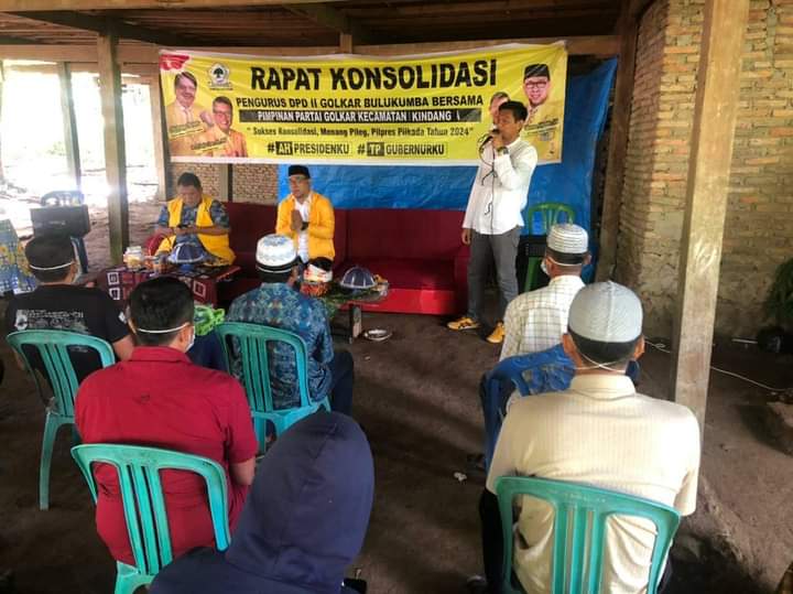 Ketua Golkar Bulukumba Konsolidasi di 10 Pimcam
