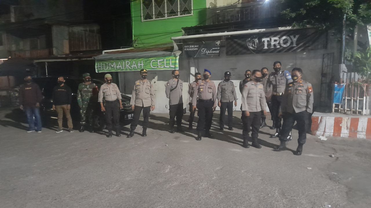 Antisipasi Gangguan Kamtibmas,  Polres Pelabuhan Makassar laksanakan Pam Takbiran