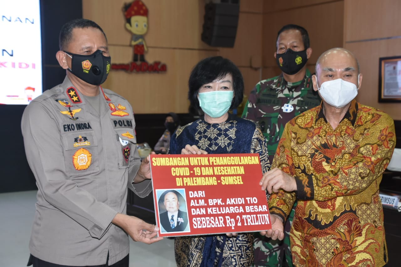 Pengusaha asal Aceh Beri Hibah 2 Triliun ke Polda Sumsel untuk Penanganan Covid- 19