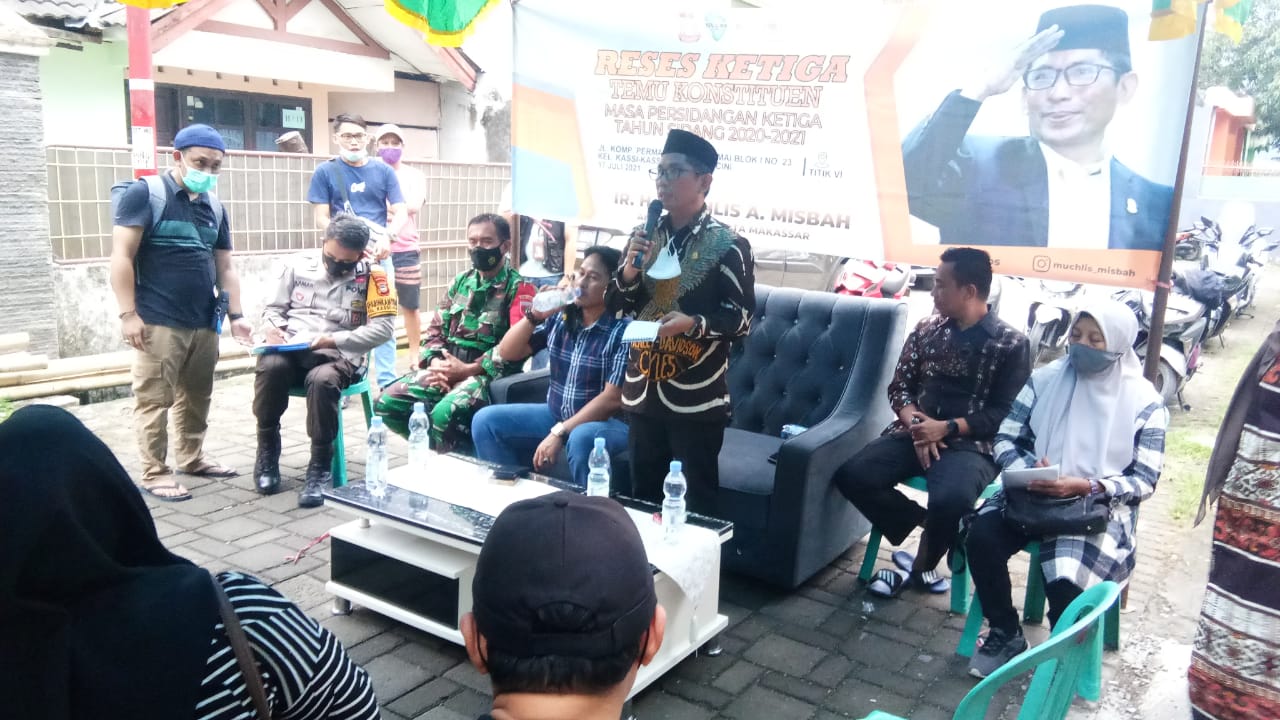Warga Keluhkan IPAL Rumah Makan Hertasning di Reses Keenam Muchlis Misbah