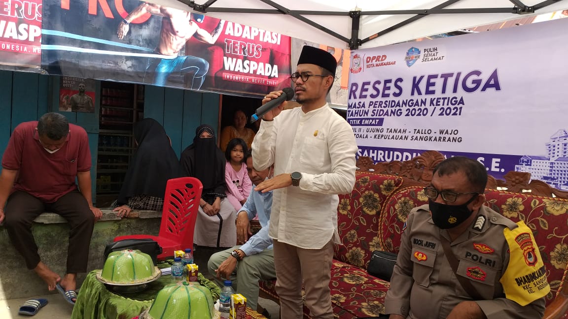 Sahruddin Said Ingin Tanggul dan Gedung Pemerintahan Dibangun di Pulau Kodingareng