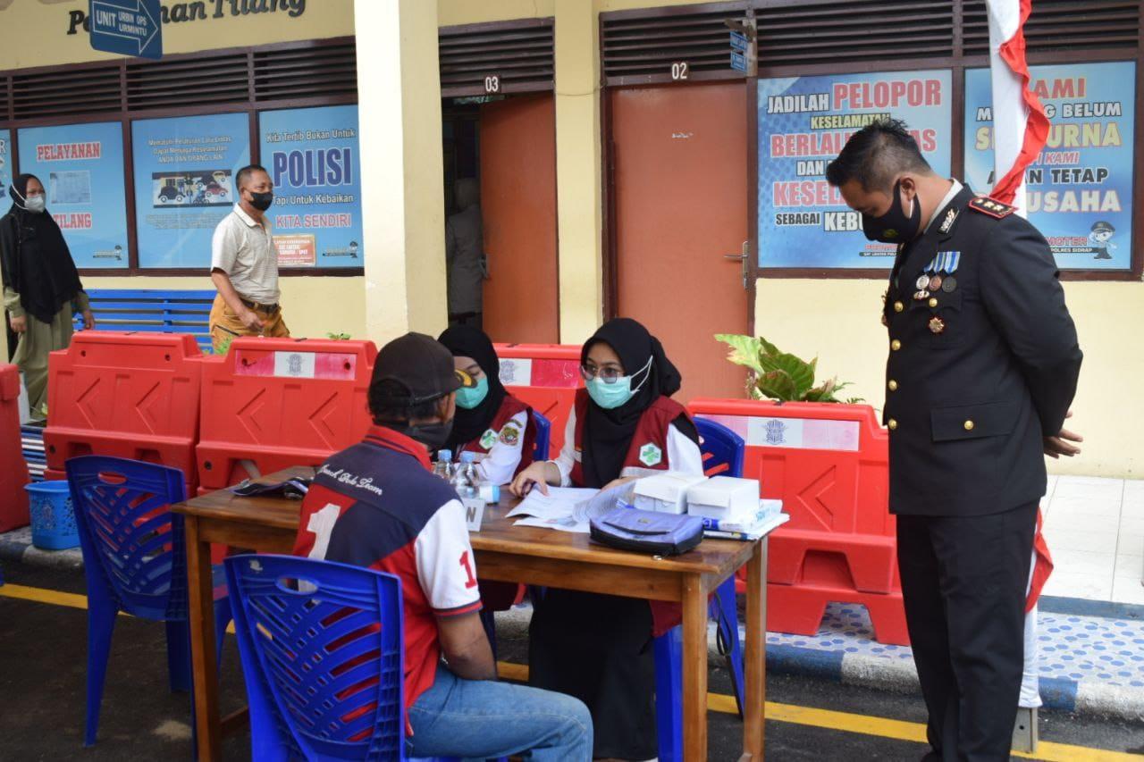 Cara Polres Sidrap Peringati HUT Bhayangkara ke-75