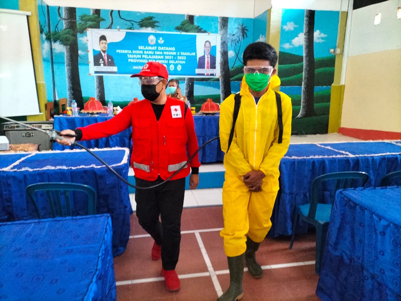Wabup Pantau Penyemprotan Disinfektan