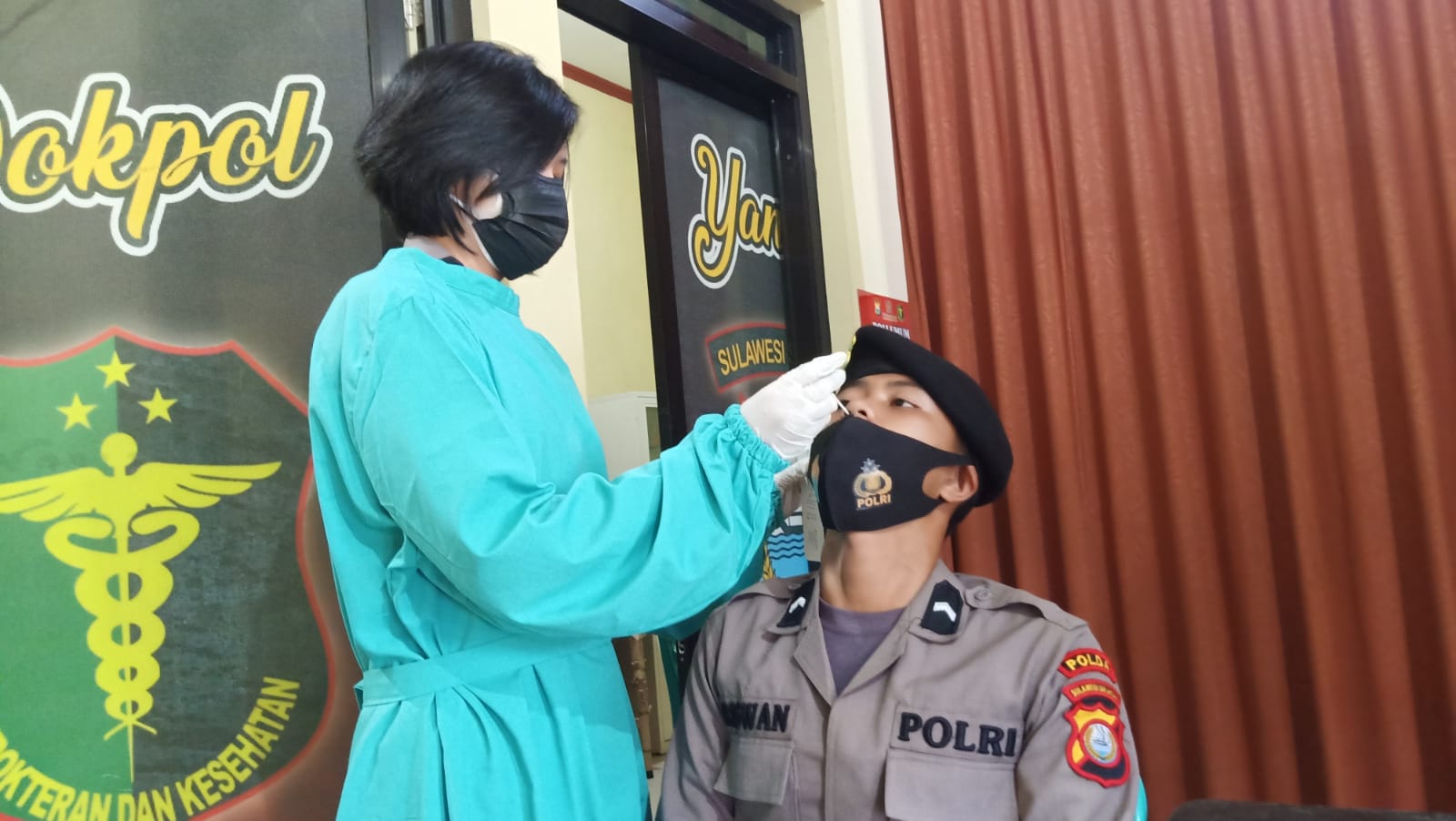 27 Bintara Polri Dirapid Antigen di Polres Gowa