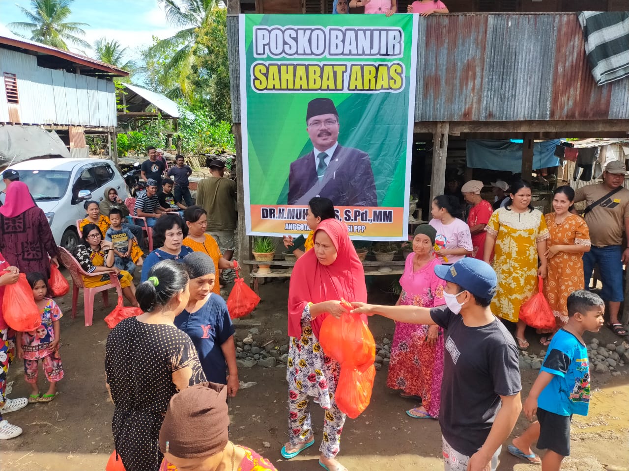 HM Aras Buka Posko Peduli Bencana
