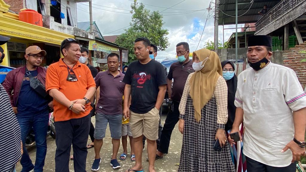 Andi Iwan Aras Tinjau Tanggul Jebol di Desa Balielo