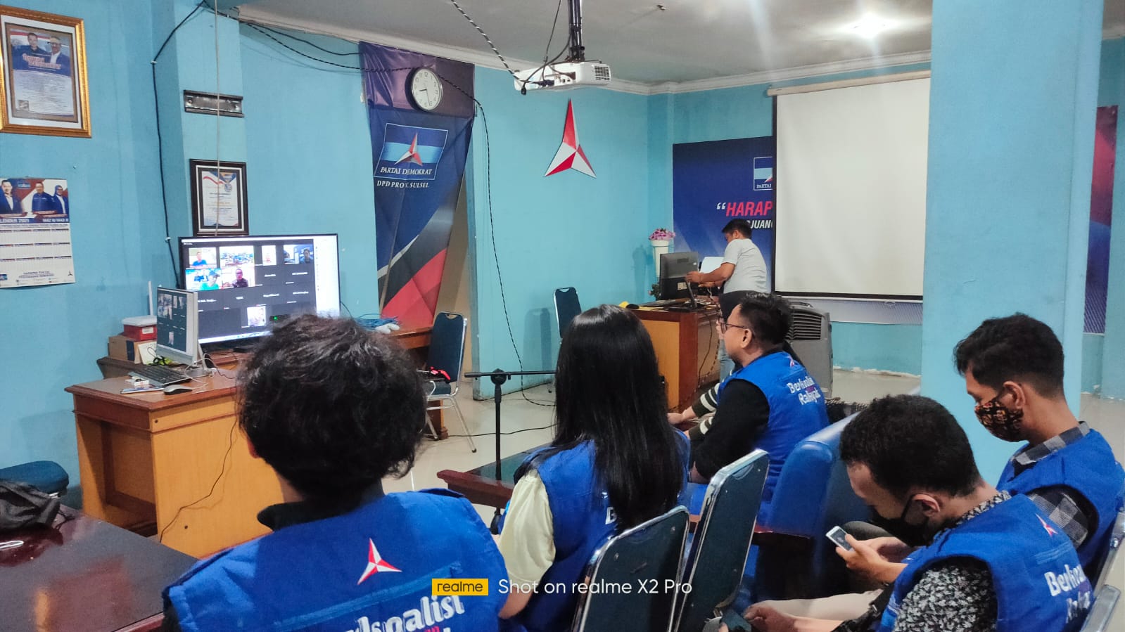 Demokrat Sulsel Rapat Virtual Bersama DPC