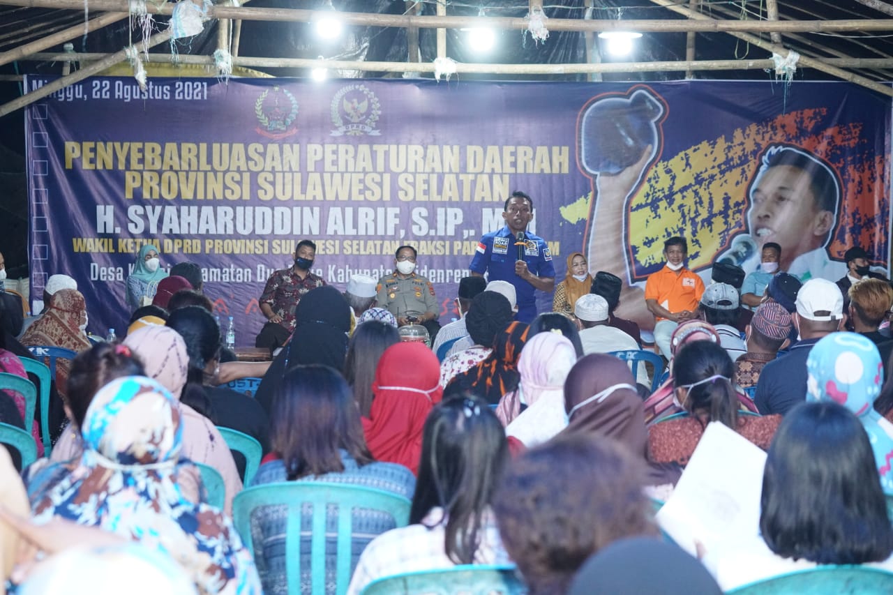 Syahar Sosialisasi Perda Kepemudaan di Dua Pitue.