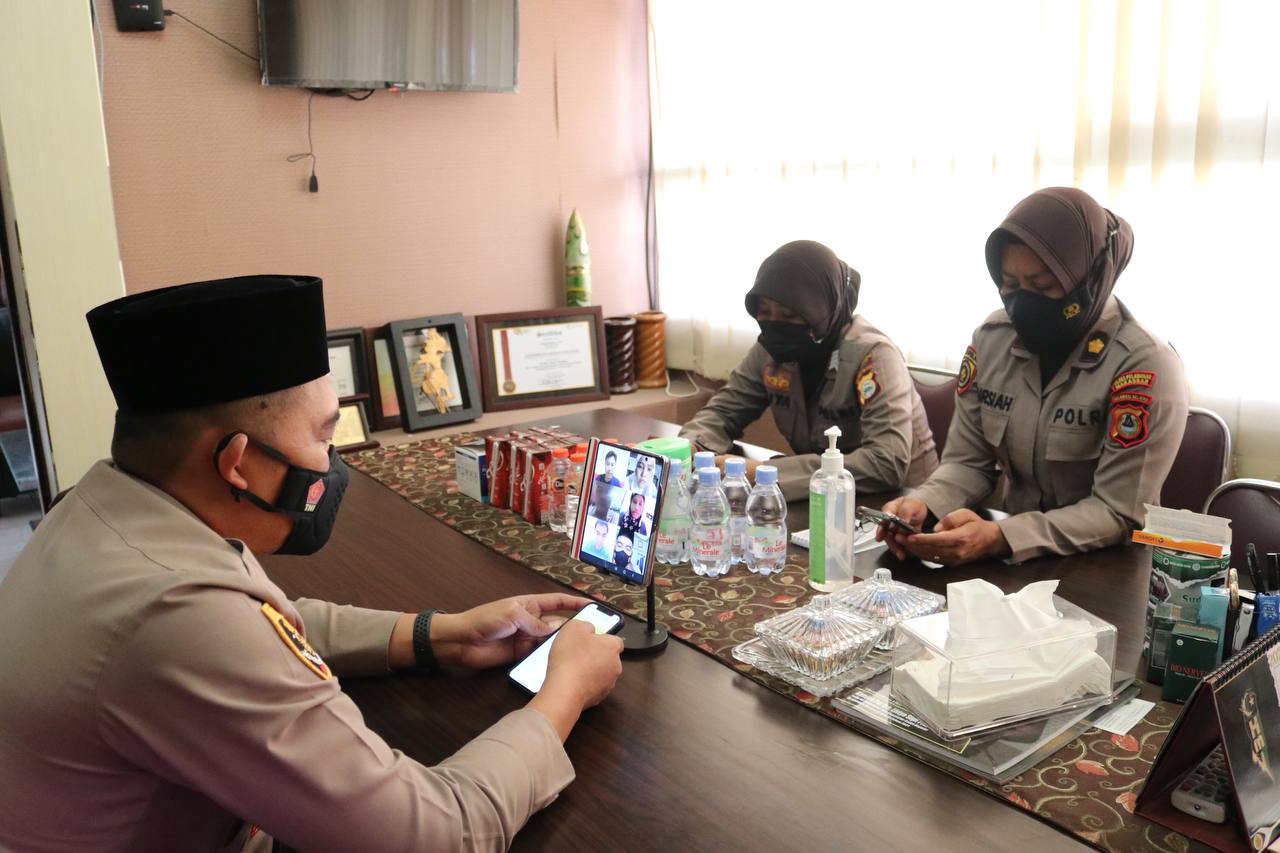 Kapolres AKBP Kadarislam Peduli Anggota Terpapar Covid-19