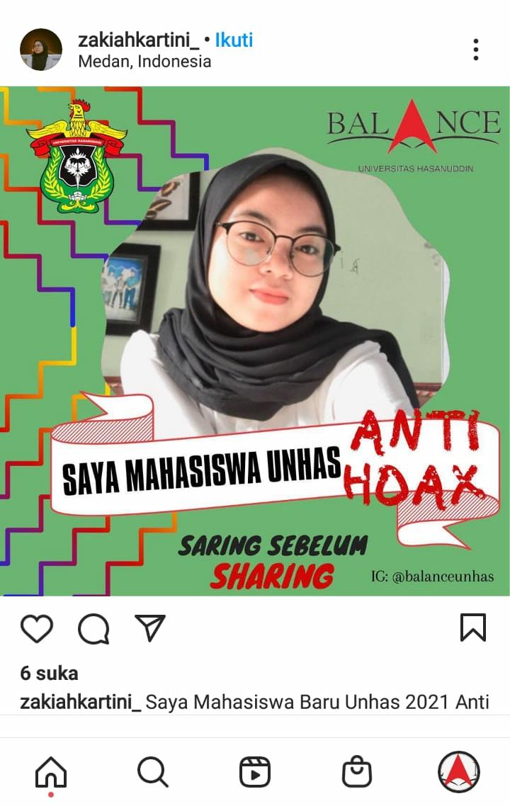 6.994 Mahasiswa Baru Unhas Nyatakan Perang Lawan Hoax