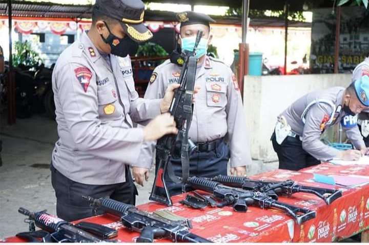 Propam Cek Senpi Personel Samapta