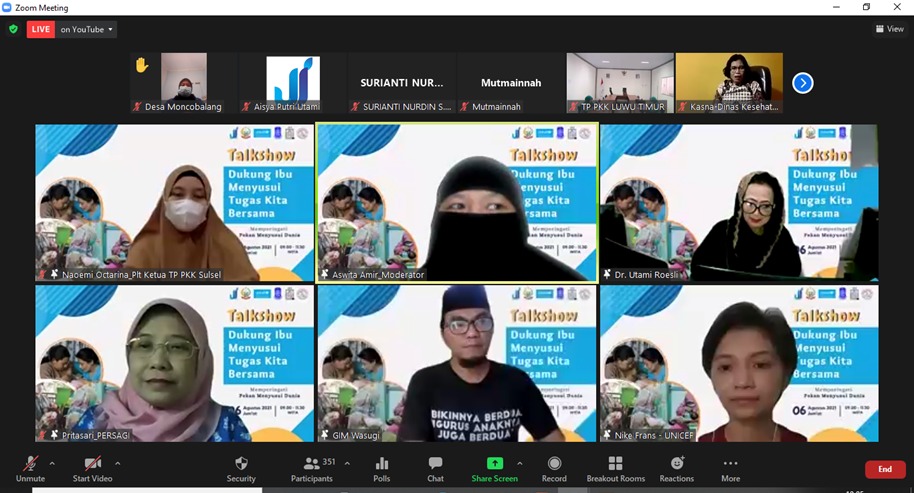 PKK, UNICEF dan Jenewa Dukung Ibu Menyusui