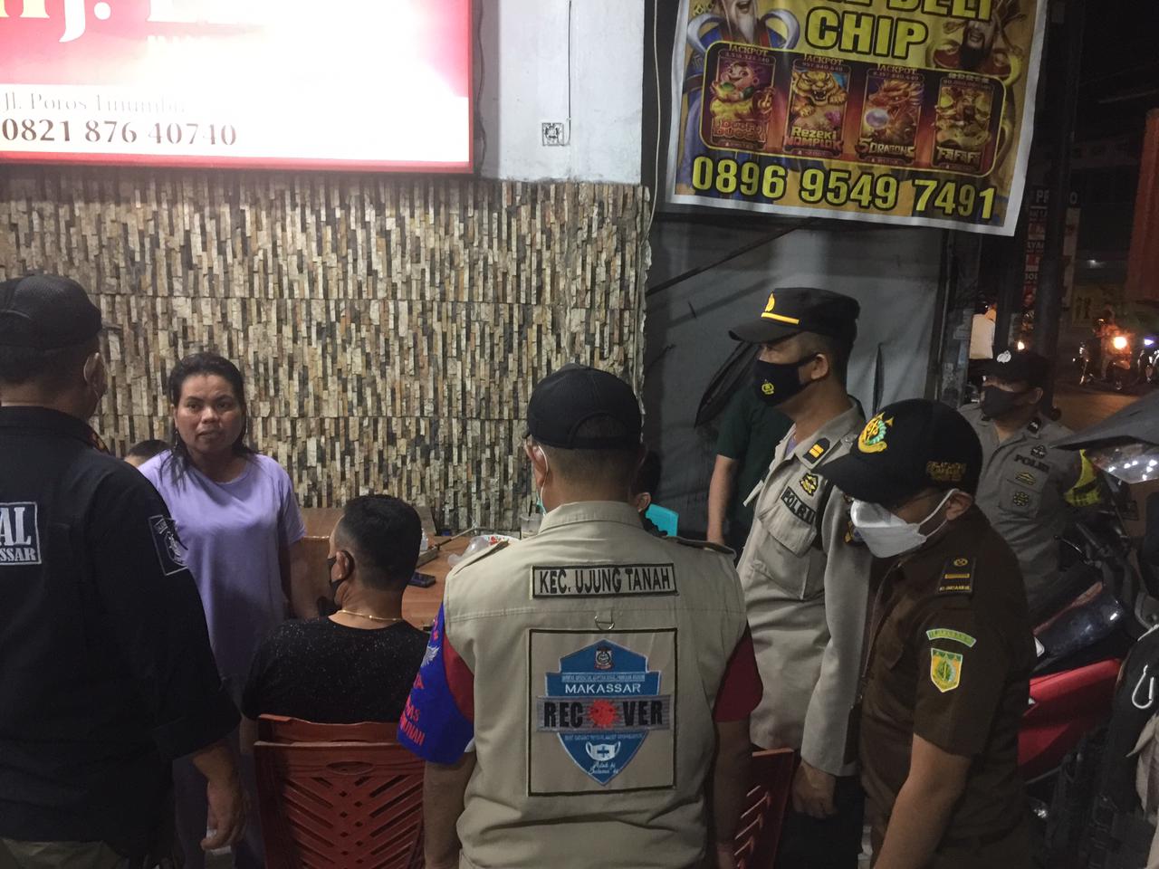 Polres Pelabuhan Makassar bersama Instansi terkait lakukan Operasi PPKM Level IV