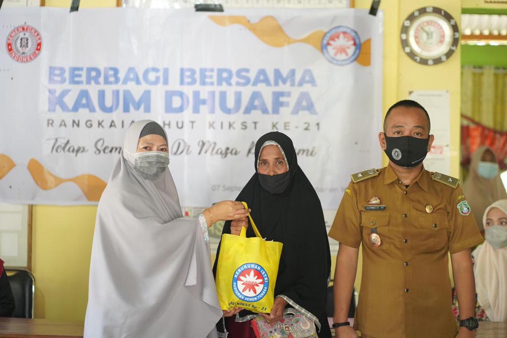 Sambut HUT ke-21, KIKST Berbagi Bersama Kaum Dhuafa
