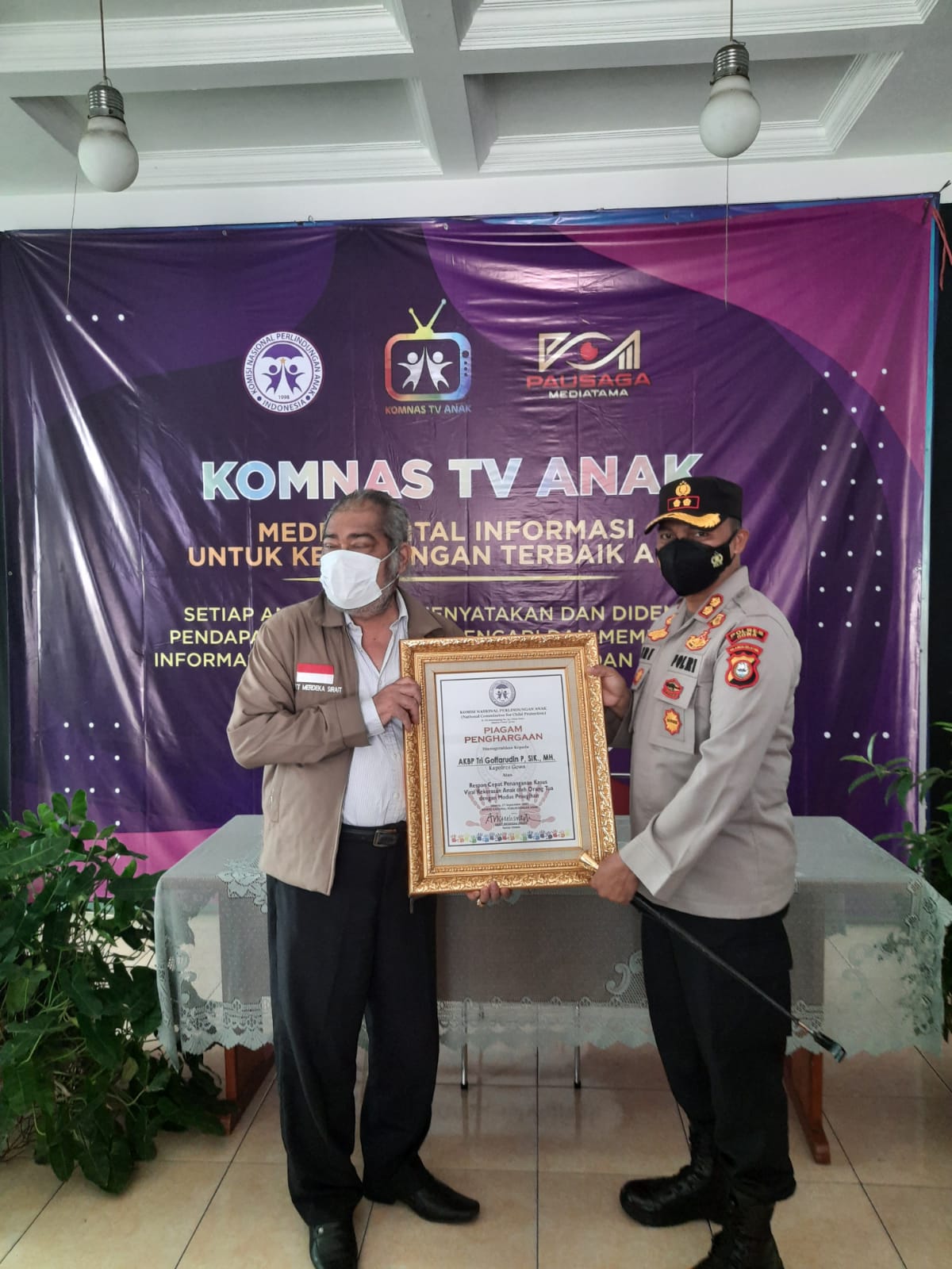 Kapolres Gowa Raih Penghargaan KPAI