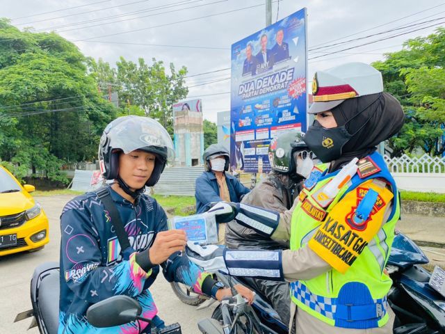 Polres Maros Fokus Sosialisasi Tertib Lalin dan Prokes