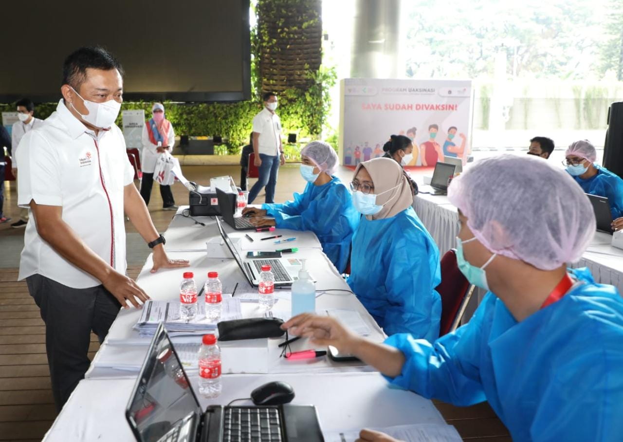 Vaksinasi TelkomGroup Telah Jangkau 100 Persen Karyawan