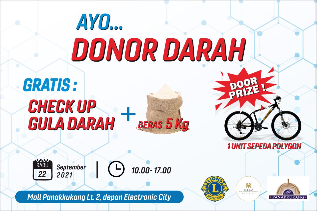 Daerah 7A Lions Club Internasional Distrik 307B2 Gelar Donor Darah