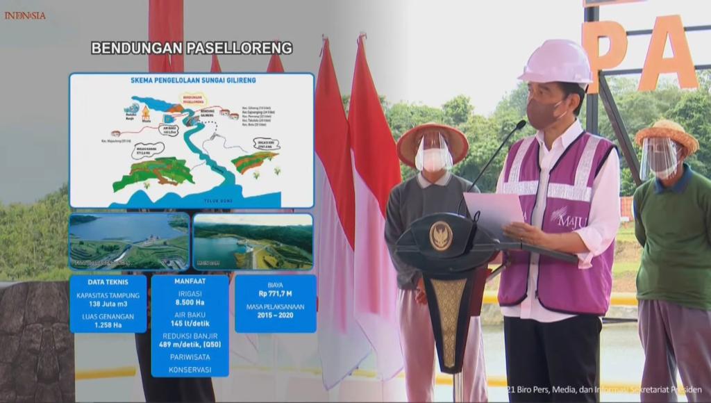 Bendungan Paselloreng Dukung  Sulsel jadi Lumbung Pangan Nasional