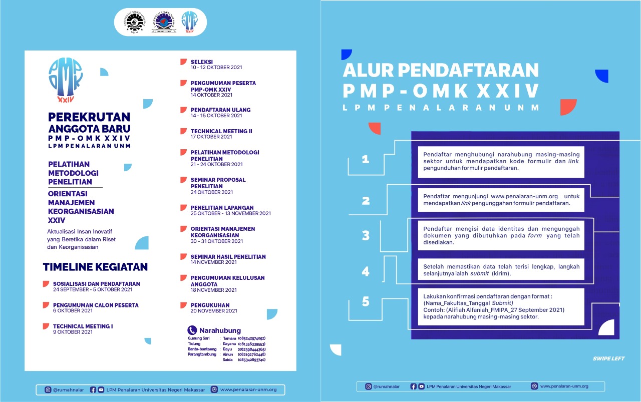 Rekrut Anggota Baru, LPM Penalaran Gelar PMP-OMK XXIV
