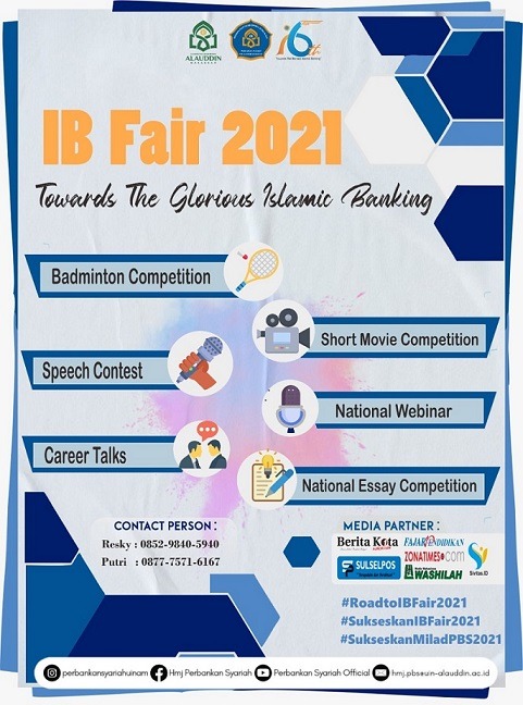 Milad ke-6, HMJ-PBS UINAM Gelar Islamic Banking Fair 2021