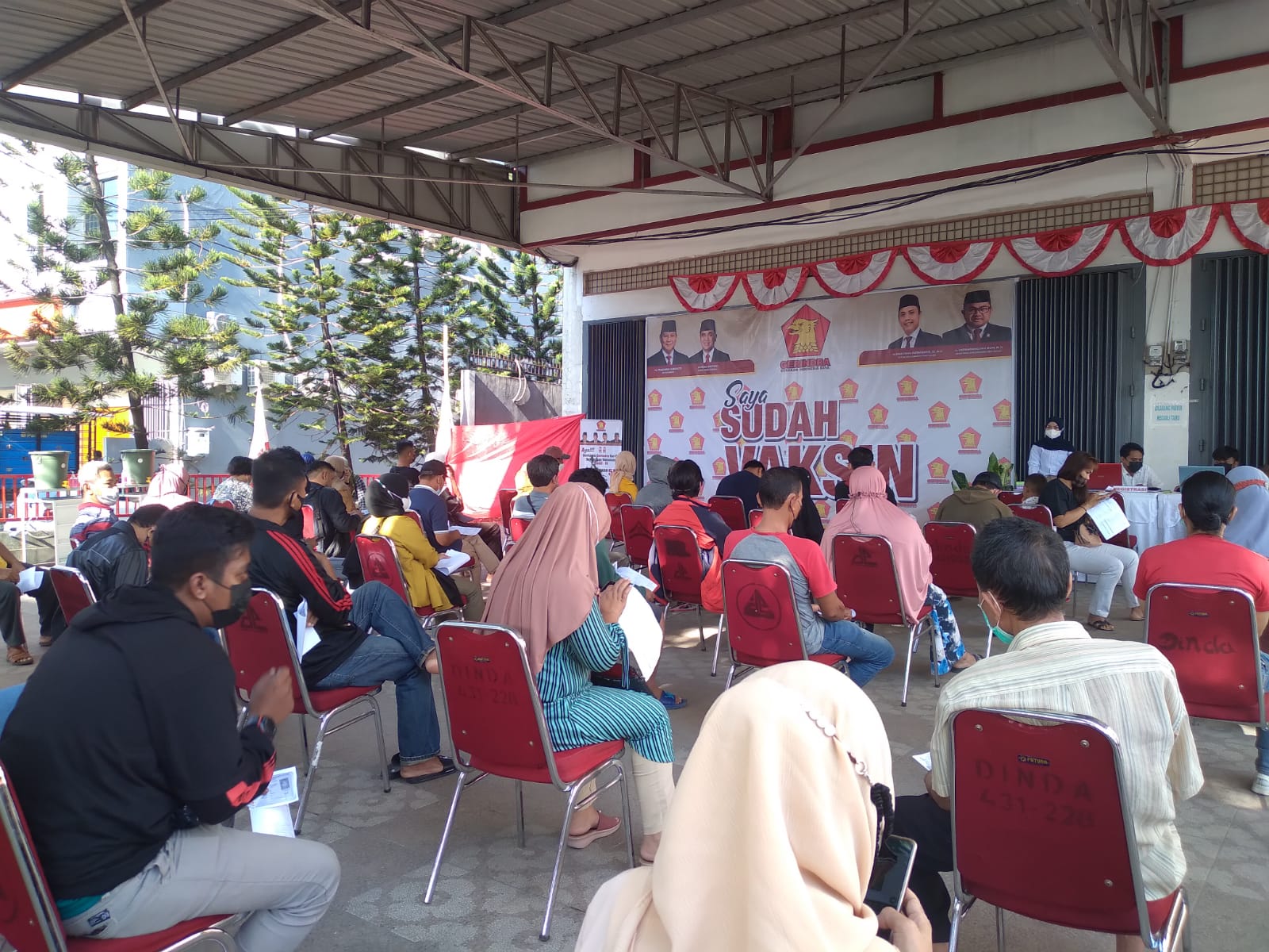 Gerindra Sulsel Gelar Vaksinasi Dosis Kedua