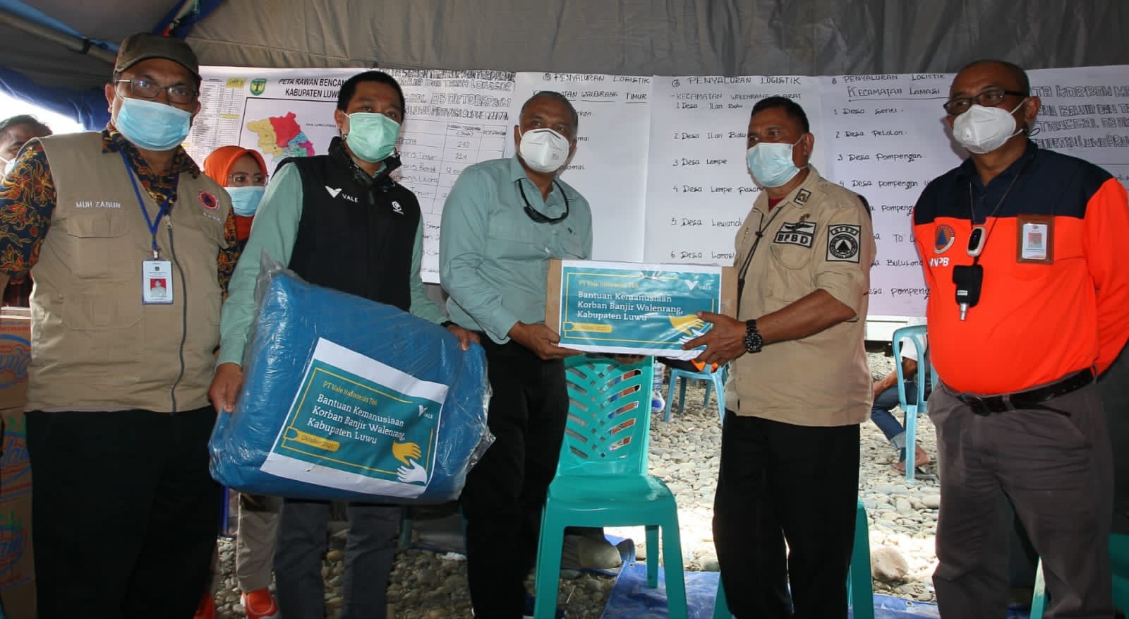 PT Vale Bantu Korban Banjir Bandang di Kabupaten Luwu