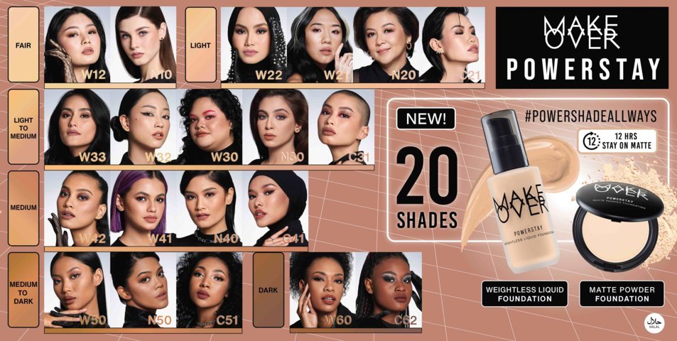 Make Over Hadirkan 20 Varian Warna pada Seri Powerstay