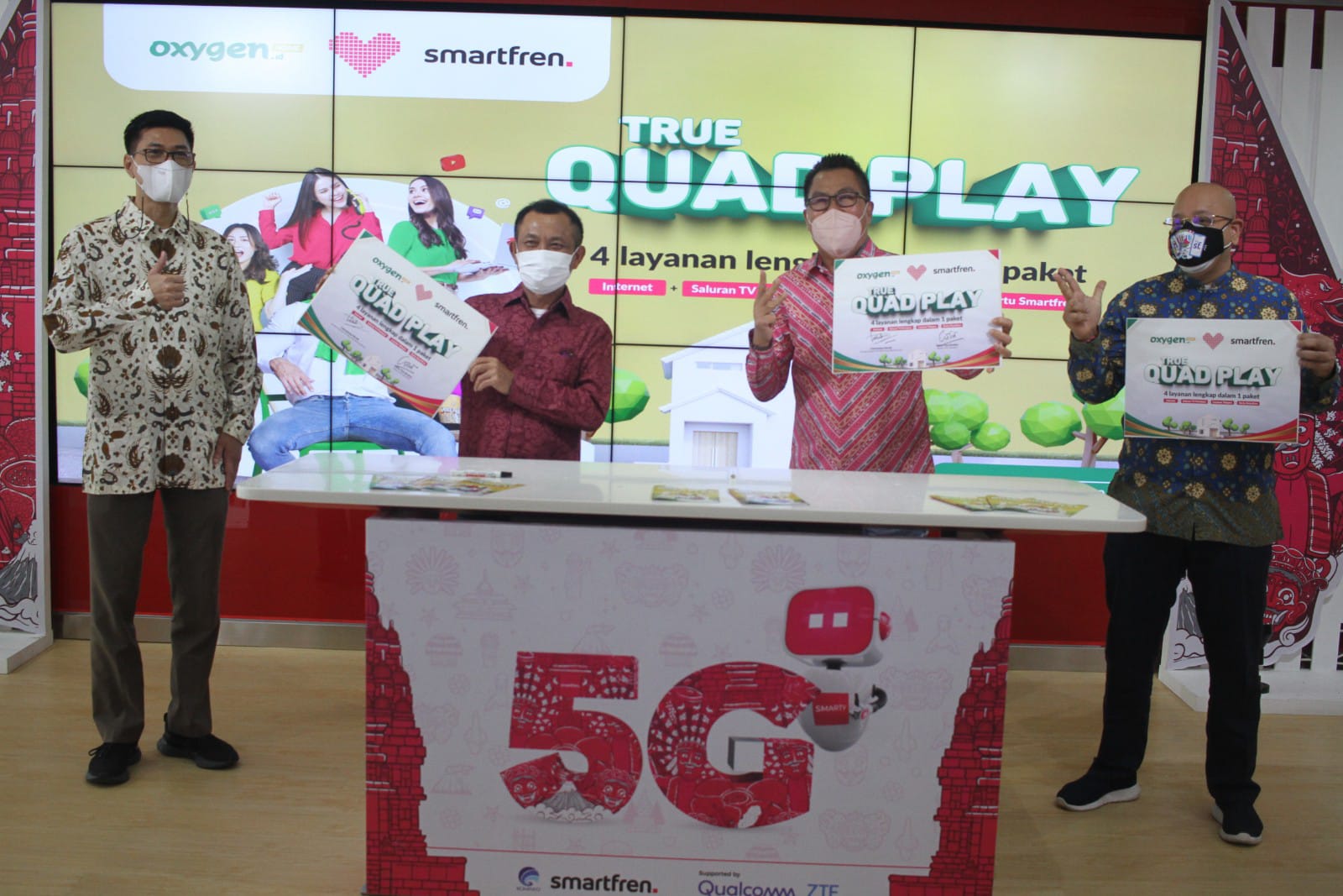 Sinergi Smartfren dan Moratel Hadirkan True QuadPlay