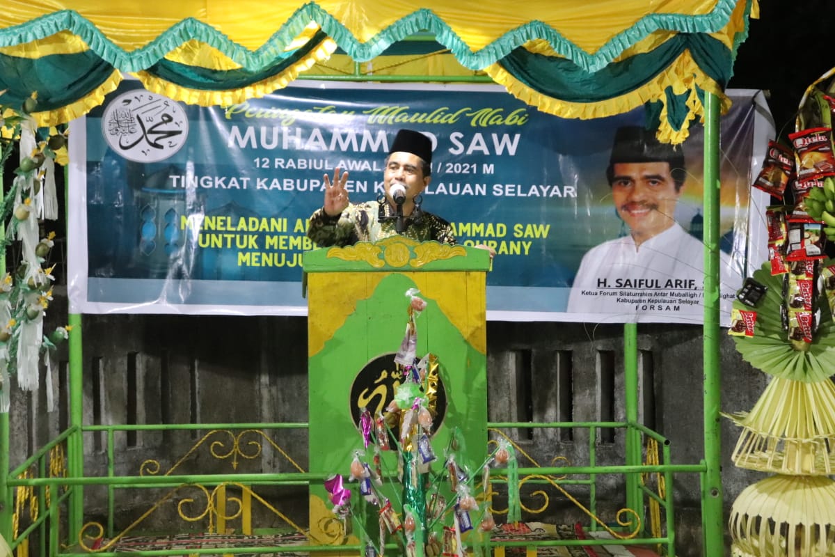 Wabup Ceramah Maulid di Pasimasunggu