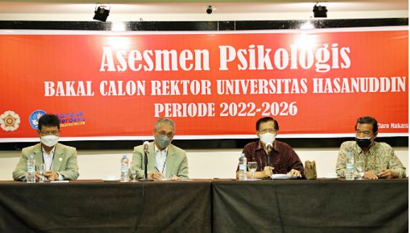 Delapan Balon  Rektor Unhas Jalani Asesmen Psikologis