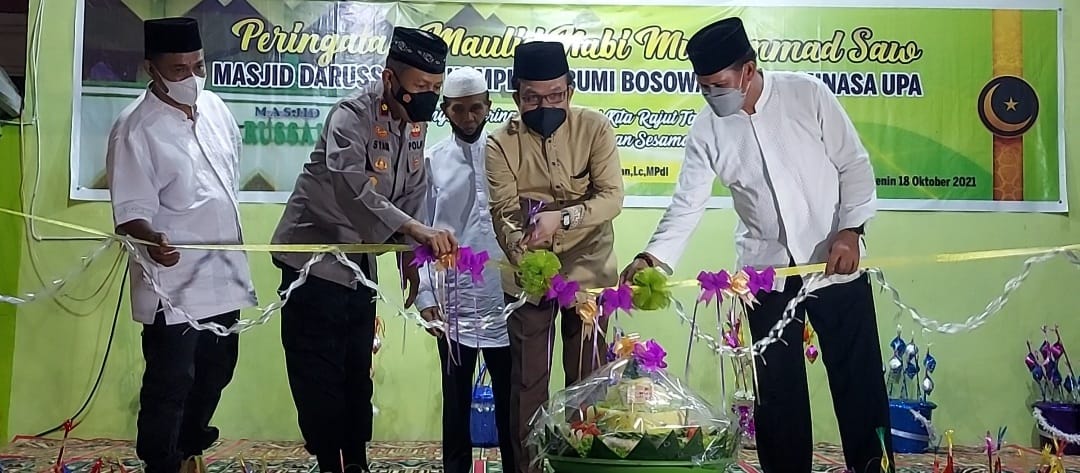 Semarak Maulid di Masjid Darussalam Minasa Upa, Dihadiri Kapolsek dan Lurah