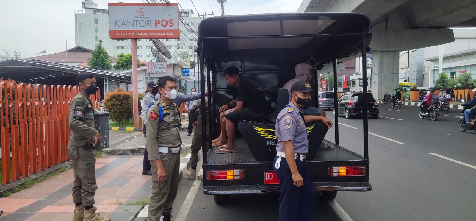 Lagi, Tiga Pak Ogah Terjaring Razia Dishub-Satpol PP Sulsel