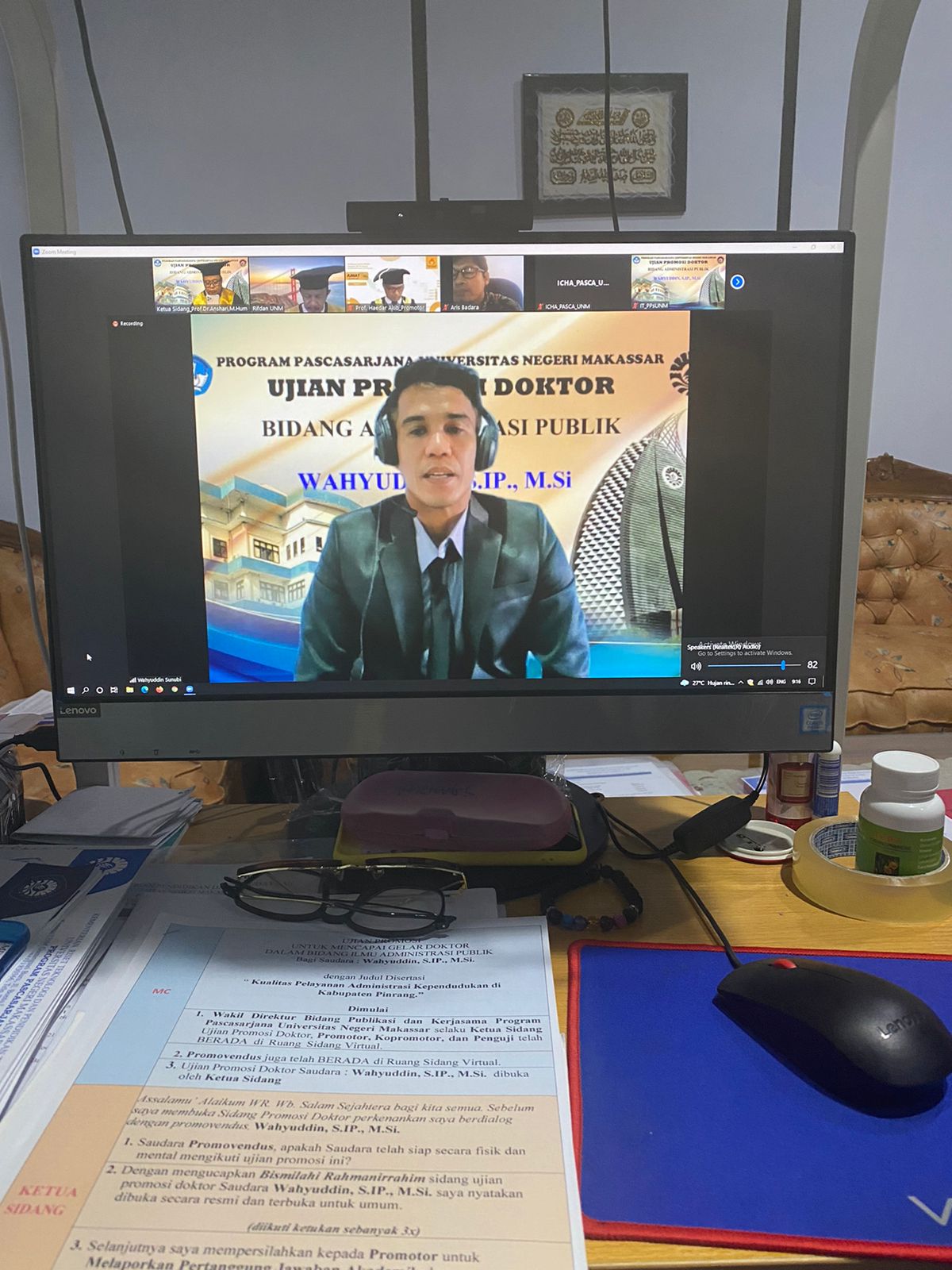 Dosen Universitas Muhammadiyah Kendari Raih Doktor di UNM