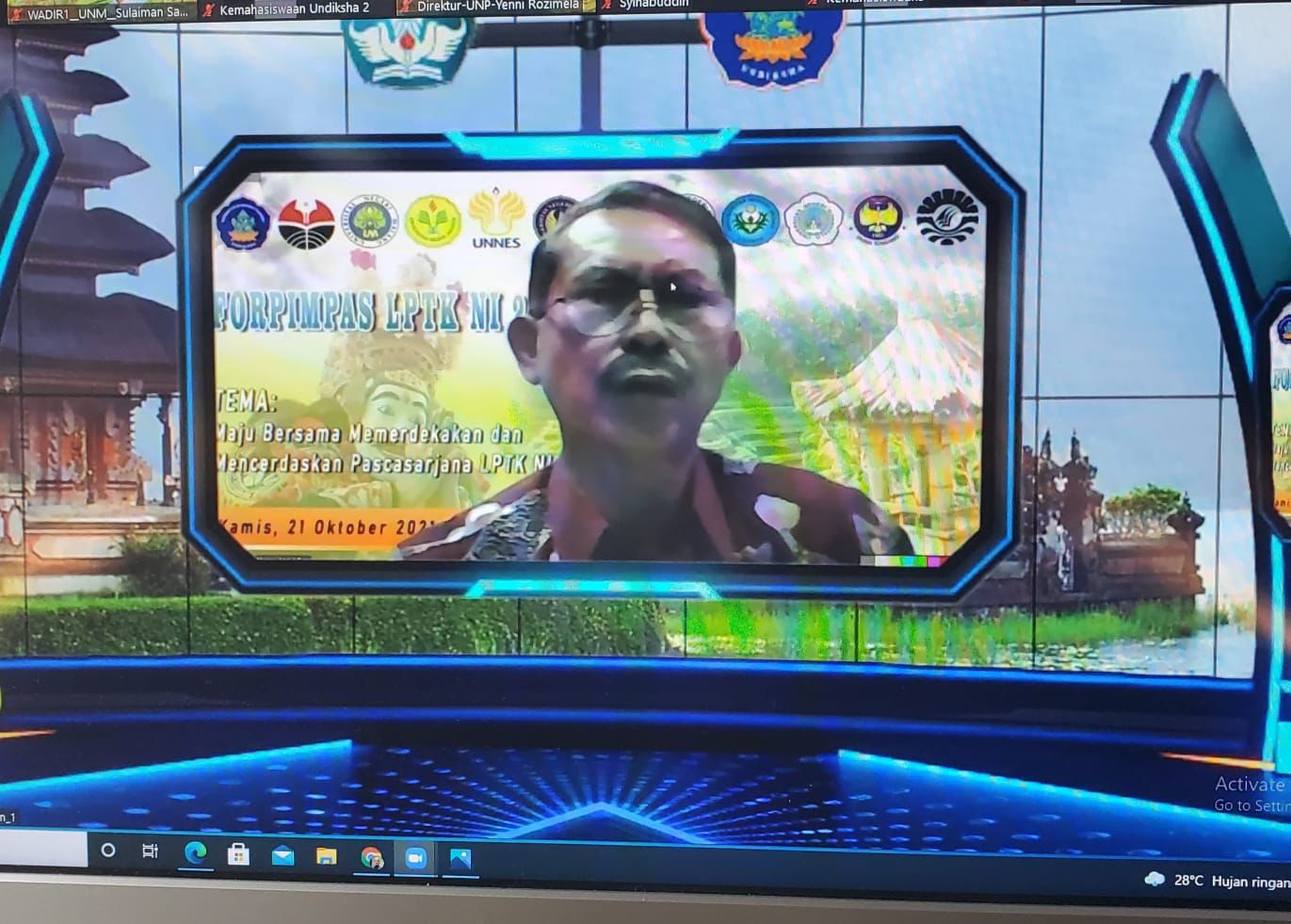 Direktur PPs UNM Bicara Akreditasi Internasional pada Forpimpas LPTKNI di Undiksha Bali