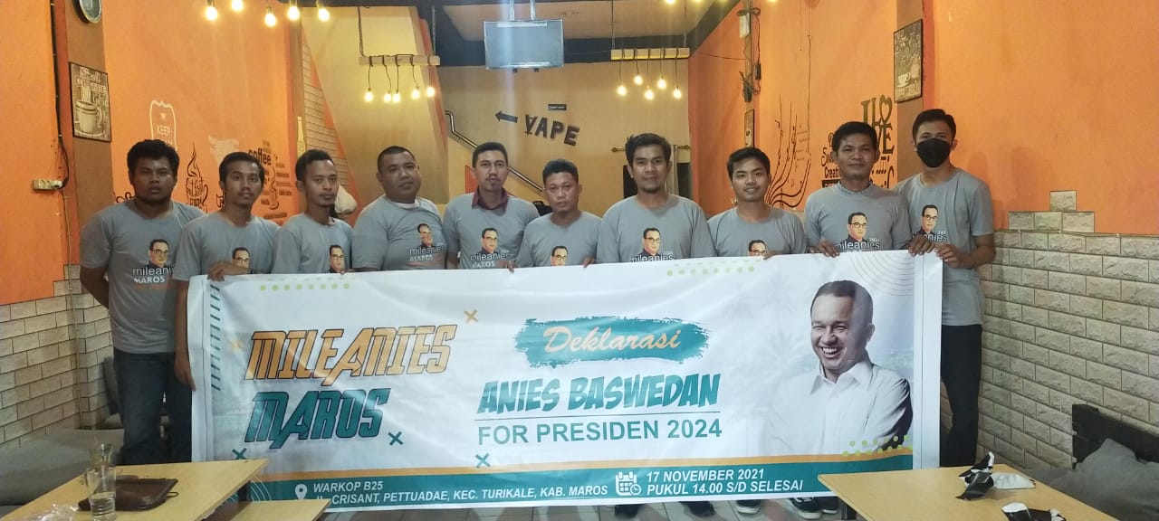 Milenieal Maros Deklarasikan Anies Baswedan