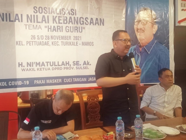 Ni’Matullah Tantang Pemuda Mahasiswa di Maros