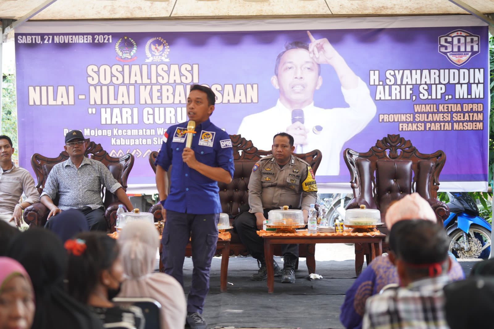 Syahar Kembali Sosialisasi di Sidrap