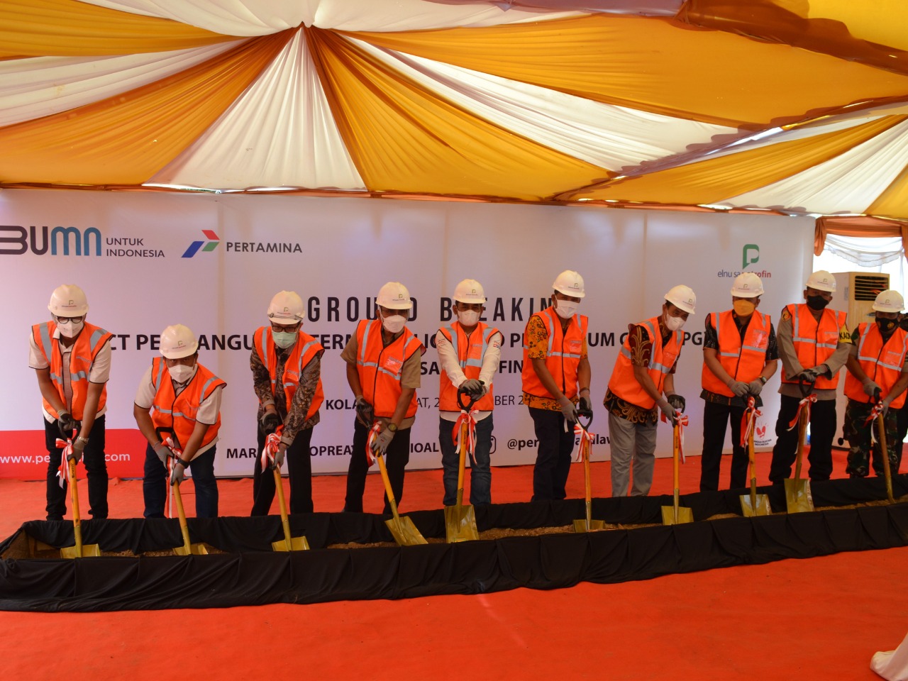 Elnusa Petrofin Gelar Groundbreaking Terminal LPG