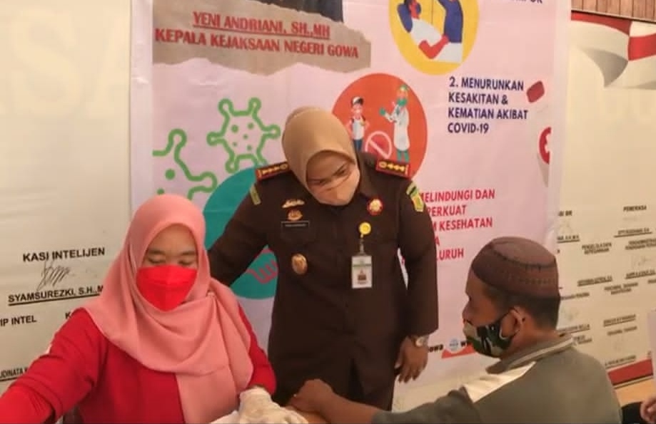 Tahanan Ikut Divaksin, Kejari Gowa Siapkan 500 Dosis