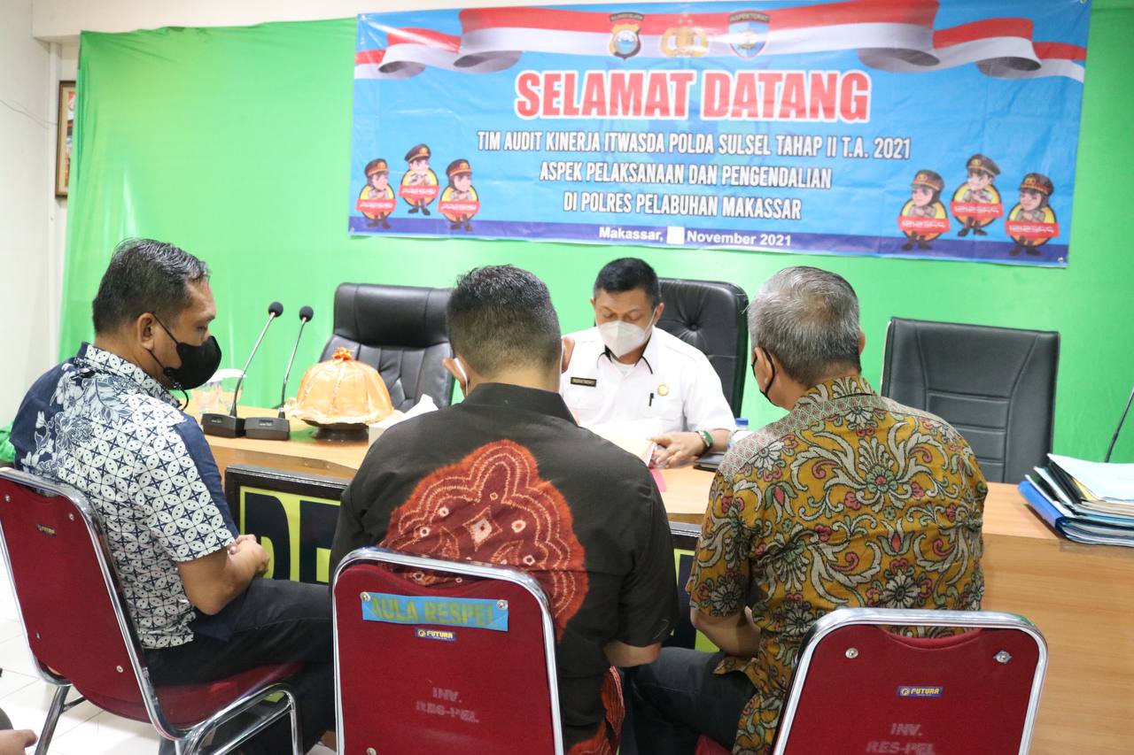 Polres Pelabuhan Terima Kunker Irwasda Polda Sulsel