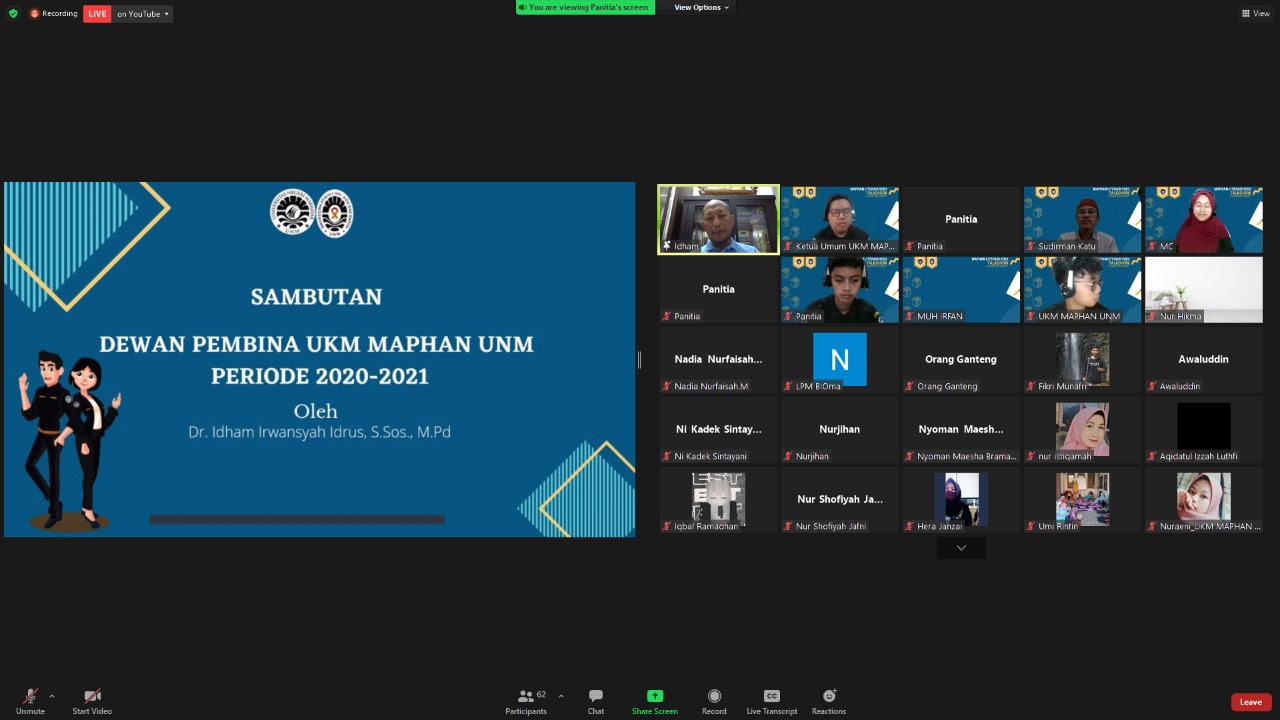Talkshow UKM MAPHAN UNM Bahas Riset HIV/AIDS