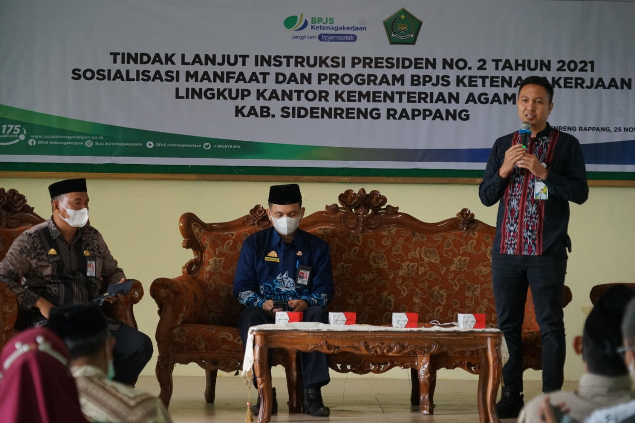 Penyelenggara Paparkan Manfaat BPJamsostek di Kemenag