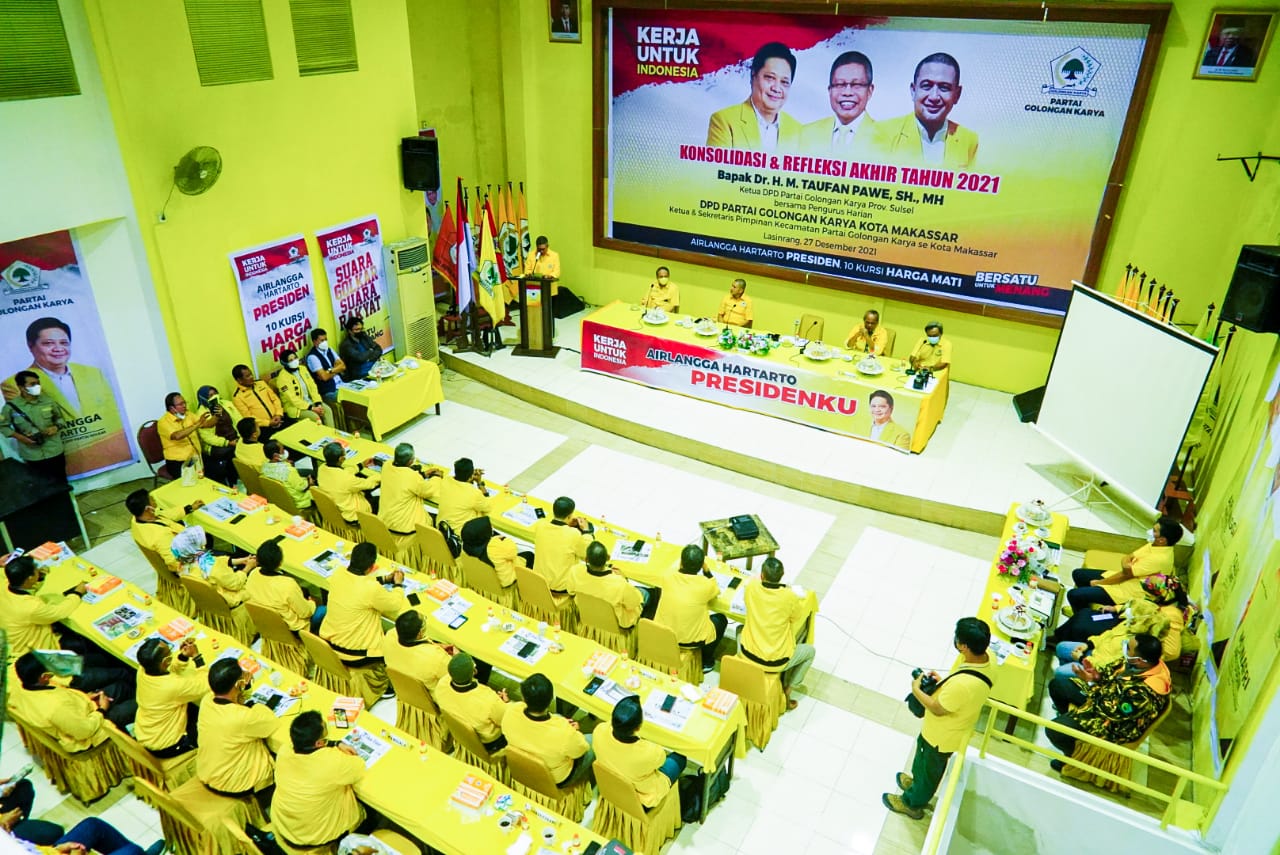 Golkar Makassar Solid Menangkan Airlangga