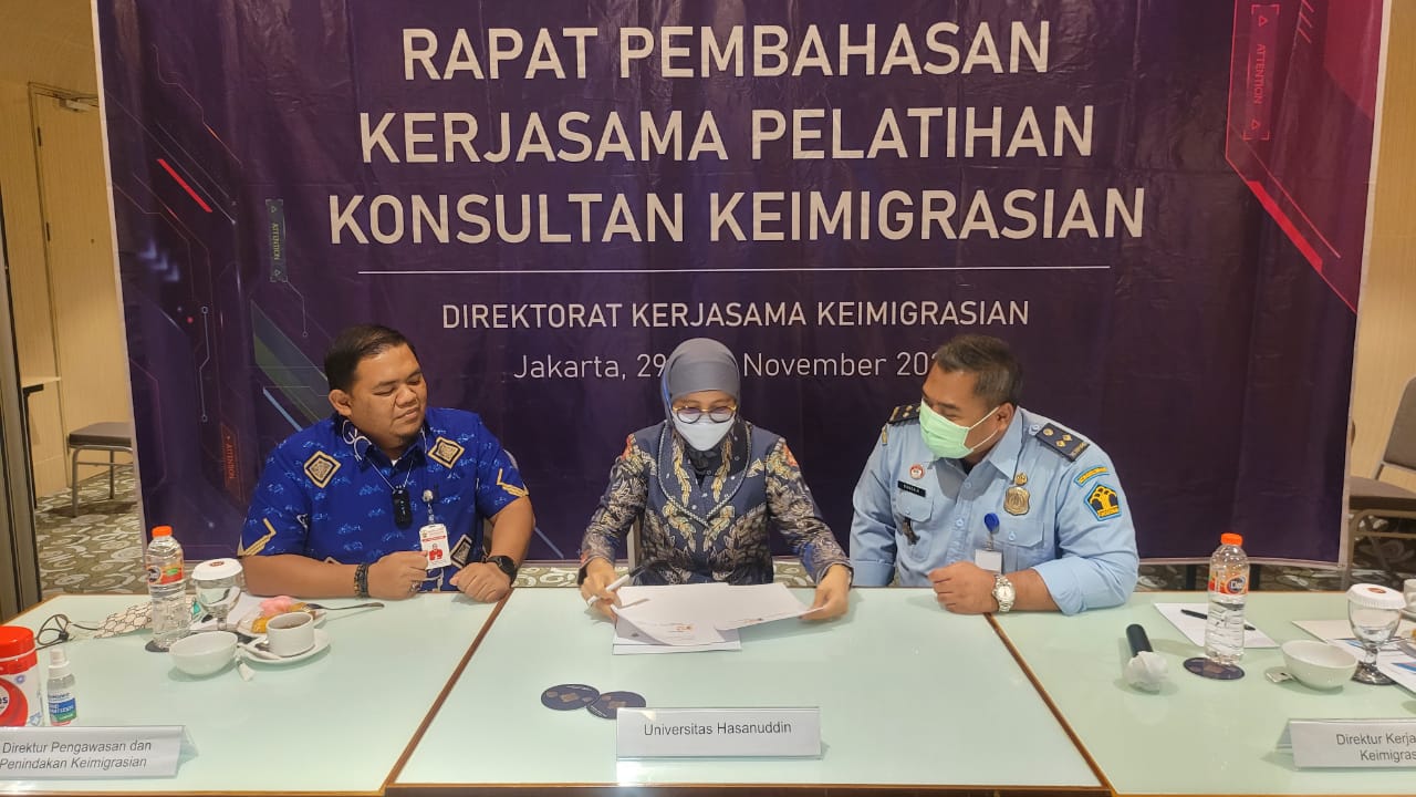 FH Unhas dan  Imigrasi MoA Pelatihan Sertifikasi