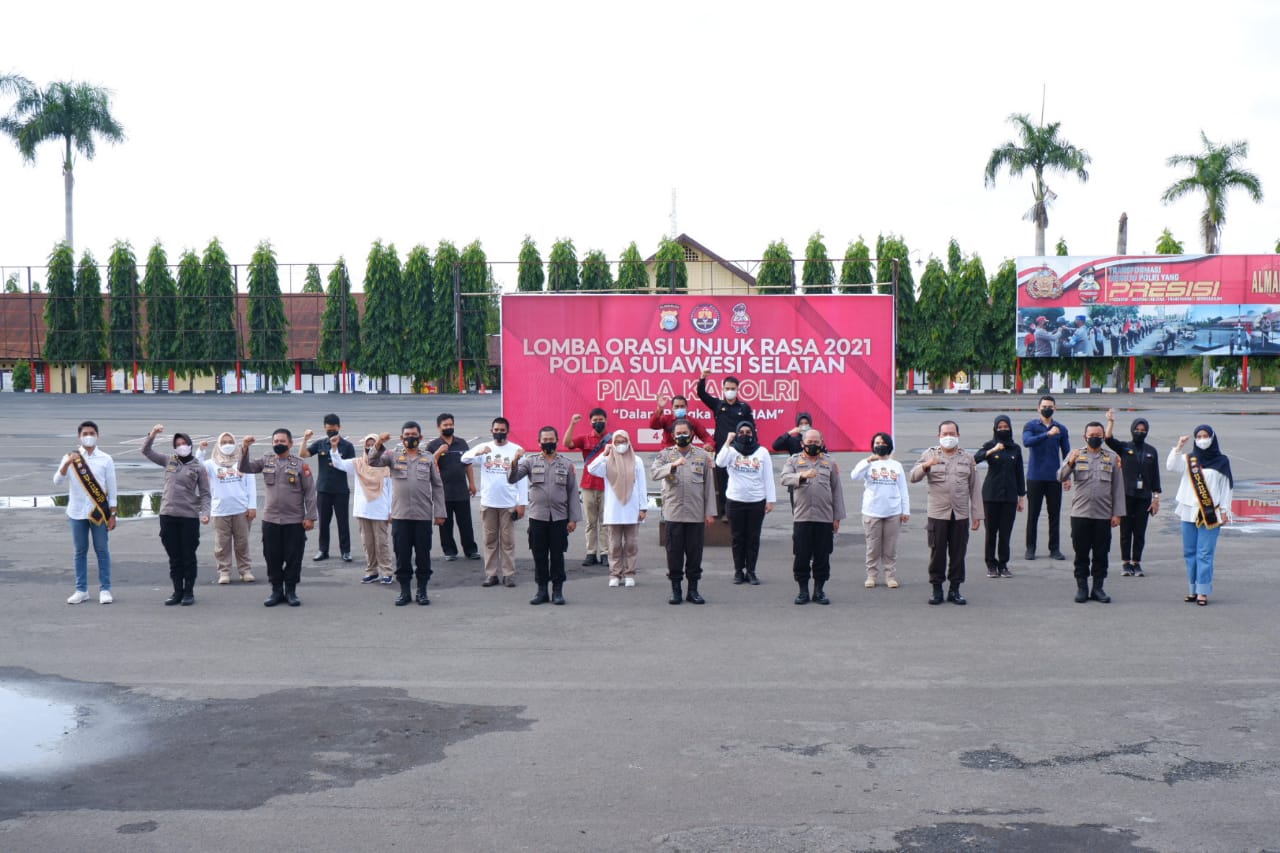Peringati Hari HAM Sedunia Polda Sulsel Gelar Lomba Unjuk Rasa. Ini Hasilnya