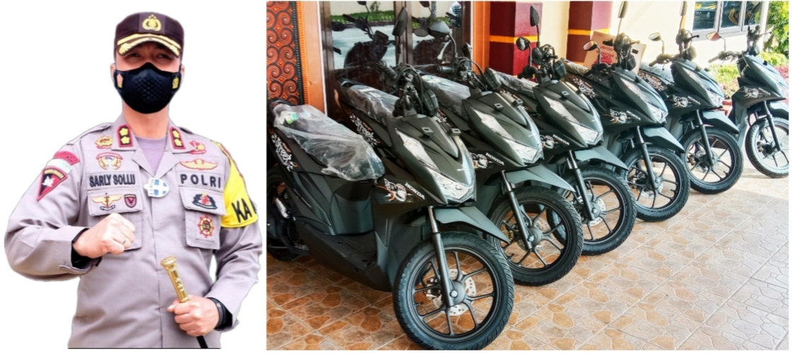 Enam Motor Hadiah Vaksin Doorprize TNI-Polri di Toraja