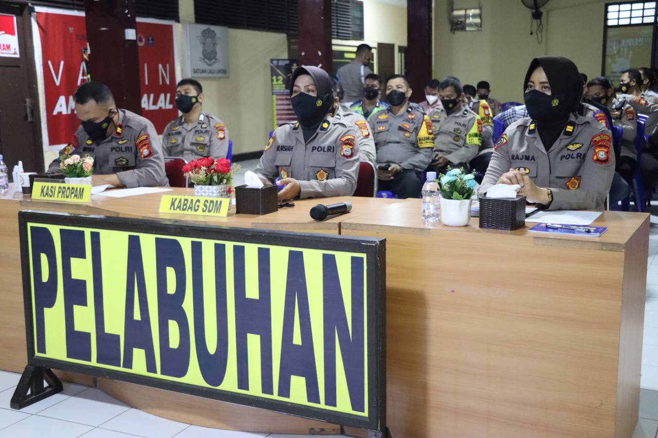 Polres Pelabuhan Makassar Ikuti Binlat SIP dari Biro SDM Polda Sulsel