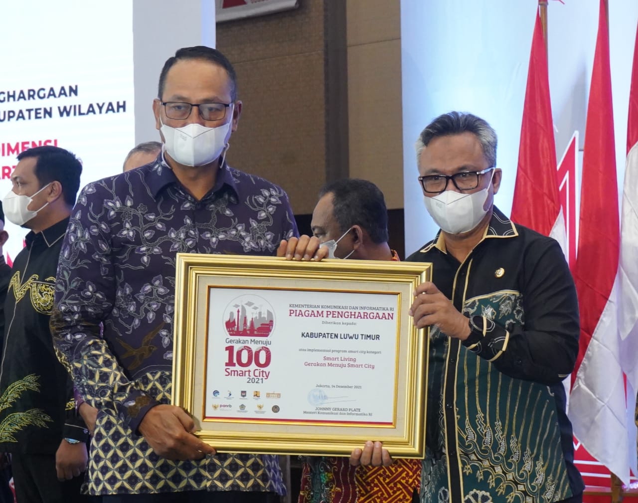 Gerakan Menuju Smart City, Lutim Raih Penghargaan Smart Living dari Kementrian Kominfo