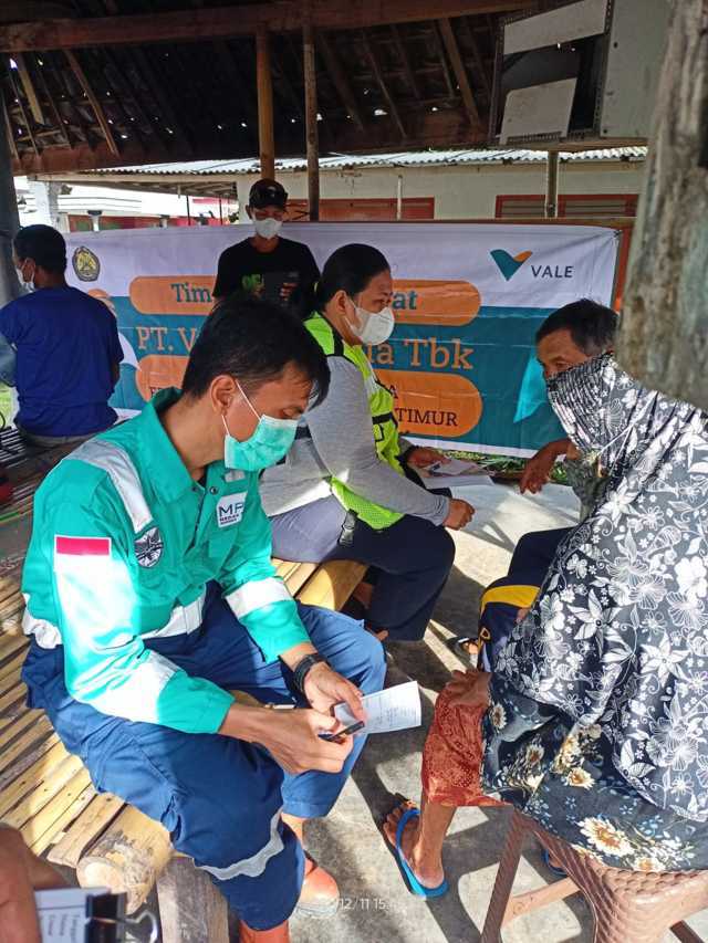 PT Vale Buka Layanan Kesehatan bagi Pengungsi Semeru
